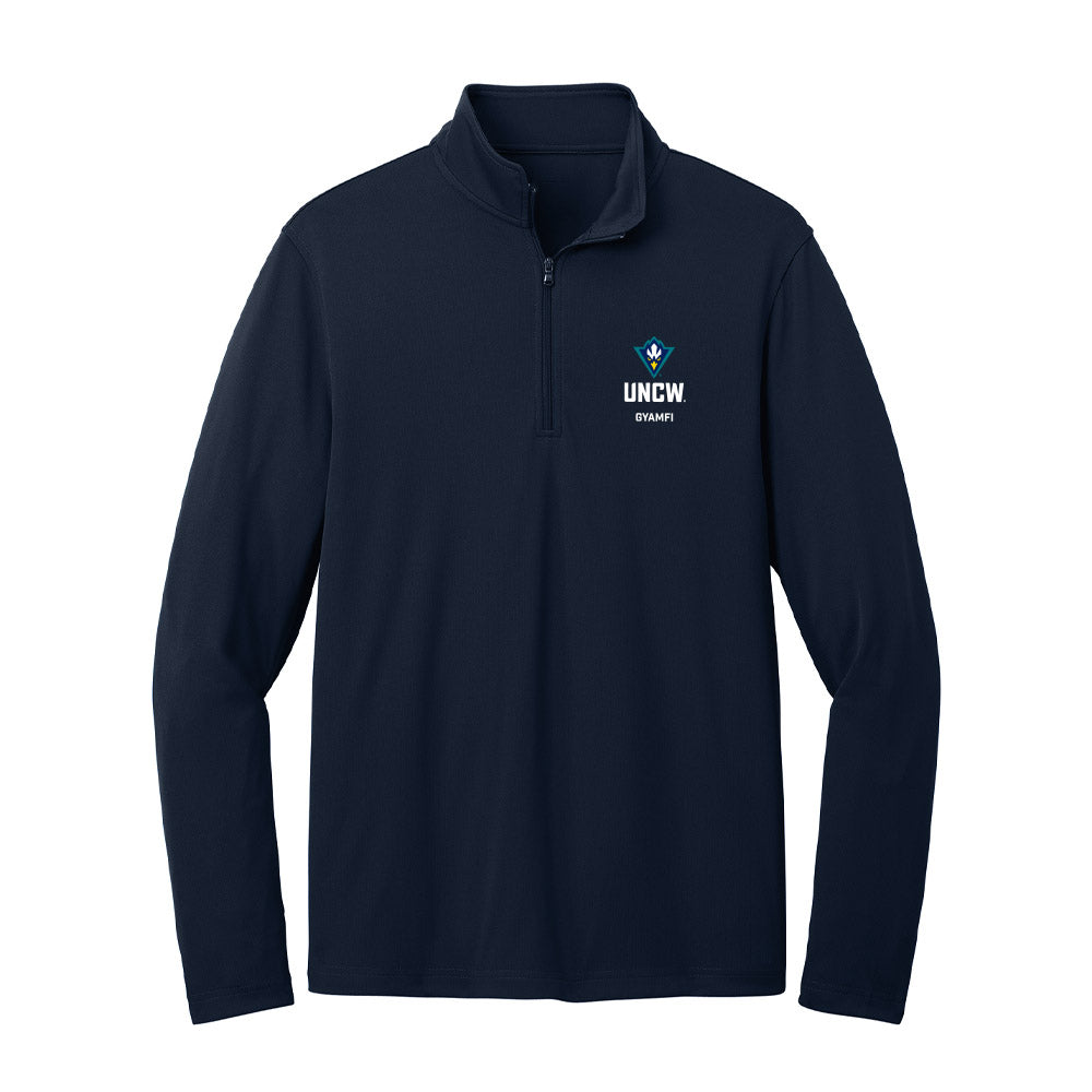 UNC Wilmington - NCAA Men's Soccer : Osei Gyamfi - Lightweight Quarter Zip Jacket-0