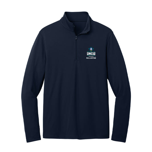 UNC Wilmington - NCAA Men's Tennis : Augie Ballantine - Lightweight Quarter Zip Jacket-0