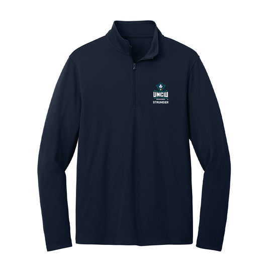 UNC Wilmington - NCAA Men's Soccer : Jaden Strumeier - Lightweight Quarter Zip Jacket-0