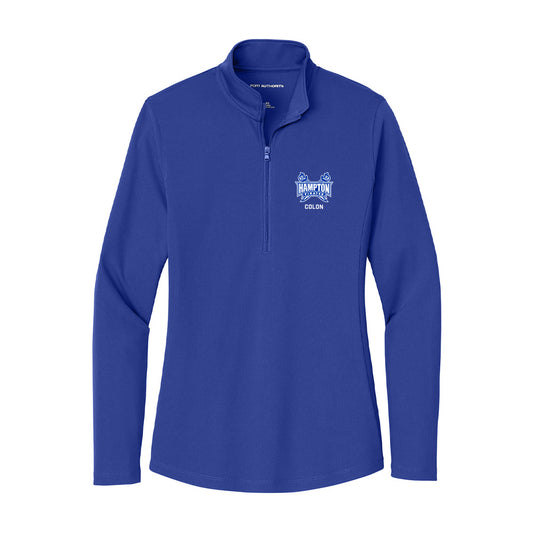 Hampton - NCAA Football : Noah Colon - Women's Lightweight Quarter Zip Jacket-0