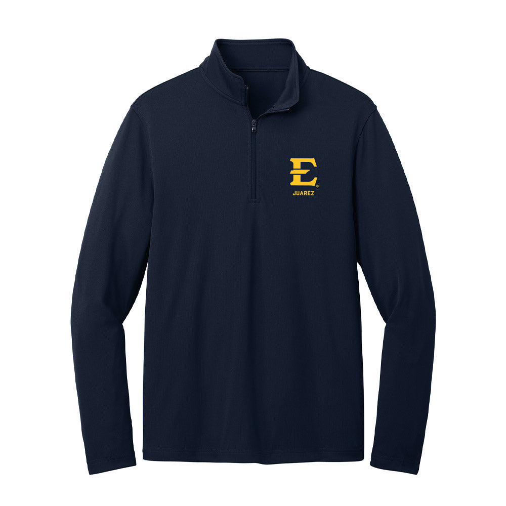 East Tennessee State - NCAA Baseball : Gabe Juarez - Lightweight Quarter Zip Jacket-0