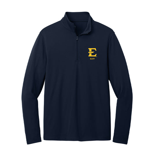 East Tennessee State - NCAA Baseball : Carter Oliff - Lightweight Quarter Zip Jacket-0