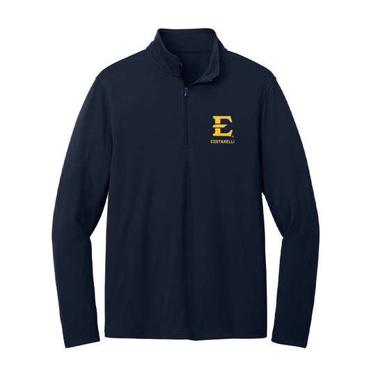 East Tennessee State - NCAA Baseball : Thomas Costarelli - Lightweight Quarter Zip Jacket-0