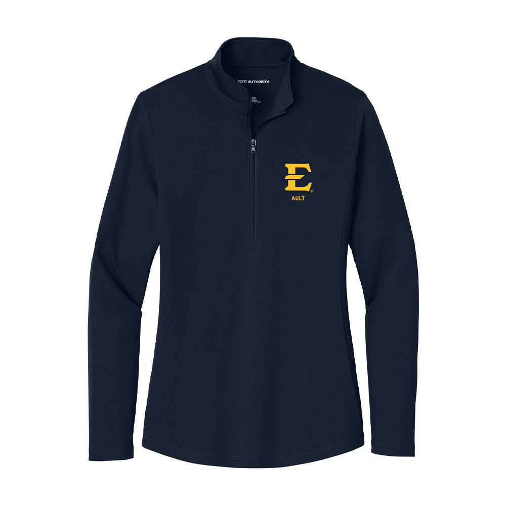 East Tennessee State - NCAA Baseball : Mason Ault - Women's Lightweight Quarter Zip Jacket-0