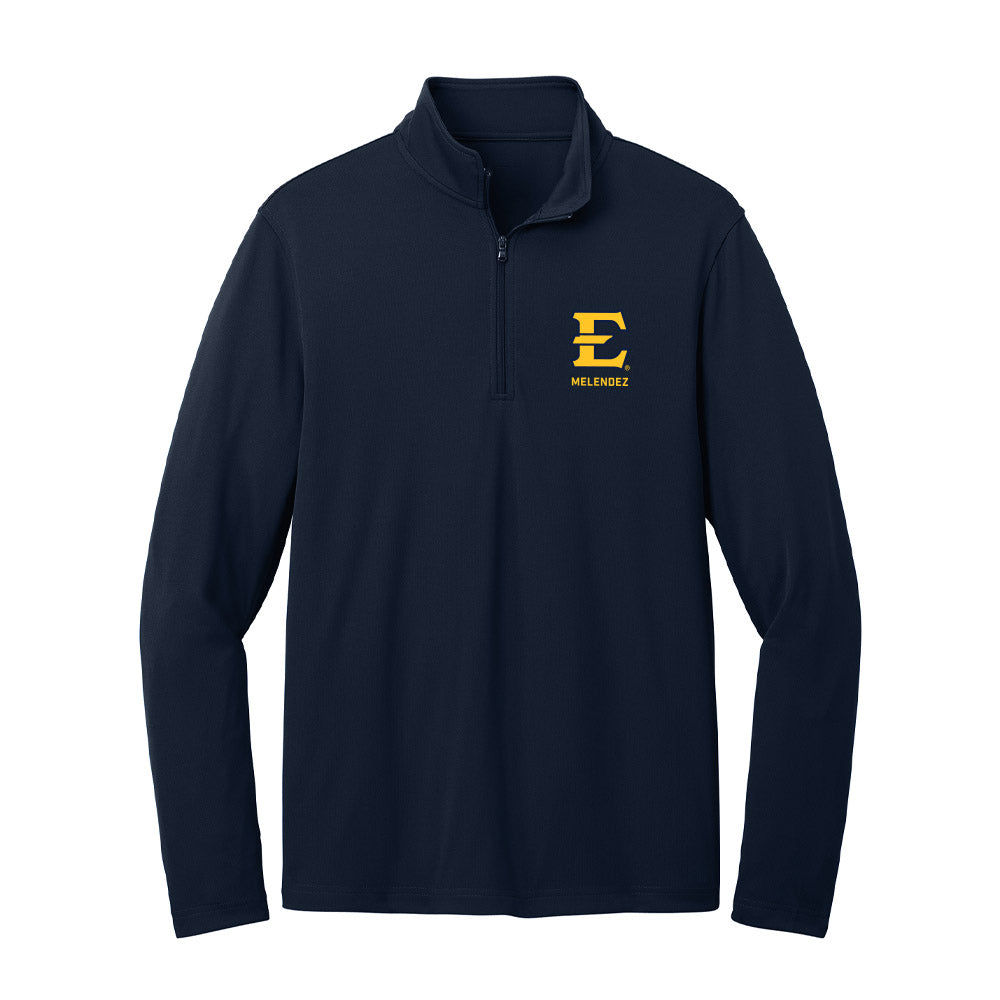 East Tennessee State - NCAA Baseball : Axel Melendez - Lightweight Quarter Zip Jacket-0