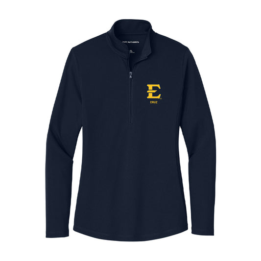 East Tennessee State - NCAA Men's Soccer : Henrique Cruz - Women's Lightweight Quarter Zip Jacket-0