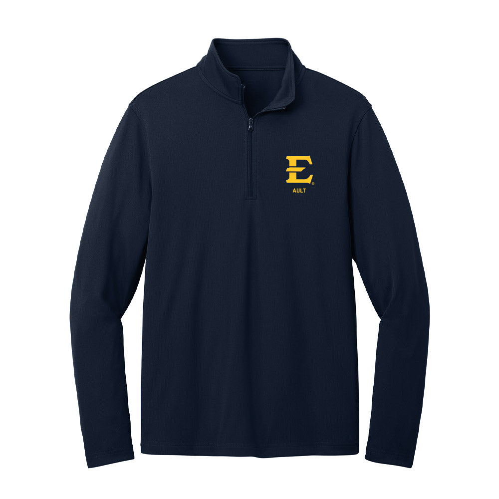 East Tennessee State - NCAA Baseball : Mason Ault - Lightweight Quarter Zip Jacket-0