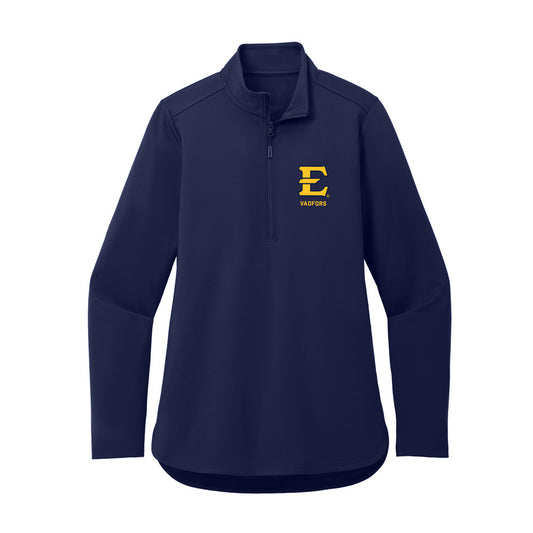 East Tennessee State - NCAA Women's Basketball : Elsa Vadfors - Women's Premium Quarter Zip Jacket-0