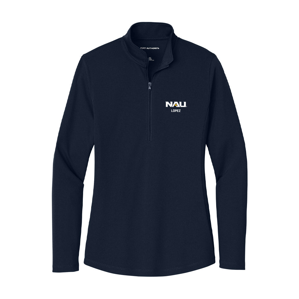 Northern Arizona - NCAA Football : John-Alexander Lopez - Women's Lightweight Quarter Zip Jacket-0