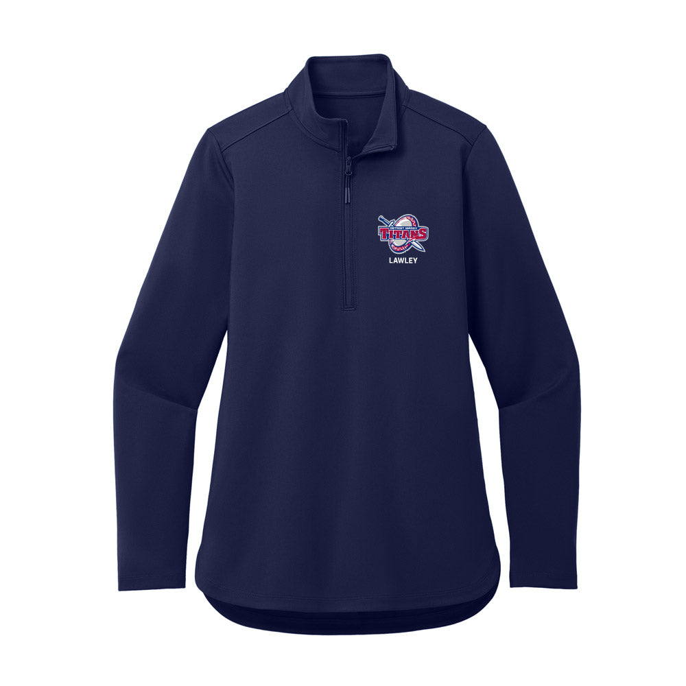 Detroit Mercy - NCAA Men's Golf : Peyton lawley Lawley - Women's Premium Quarter Zip Jacket-0