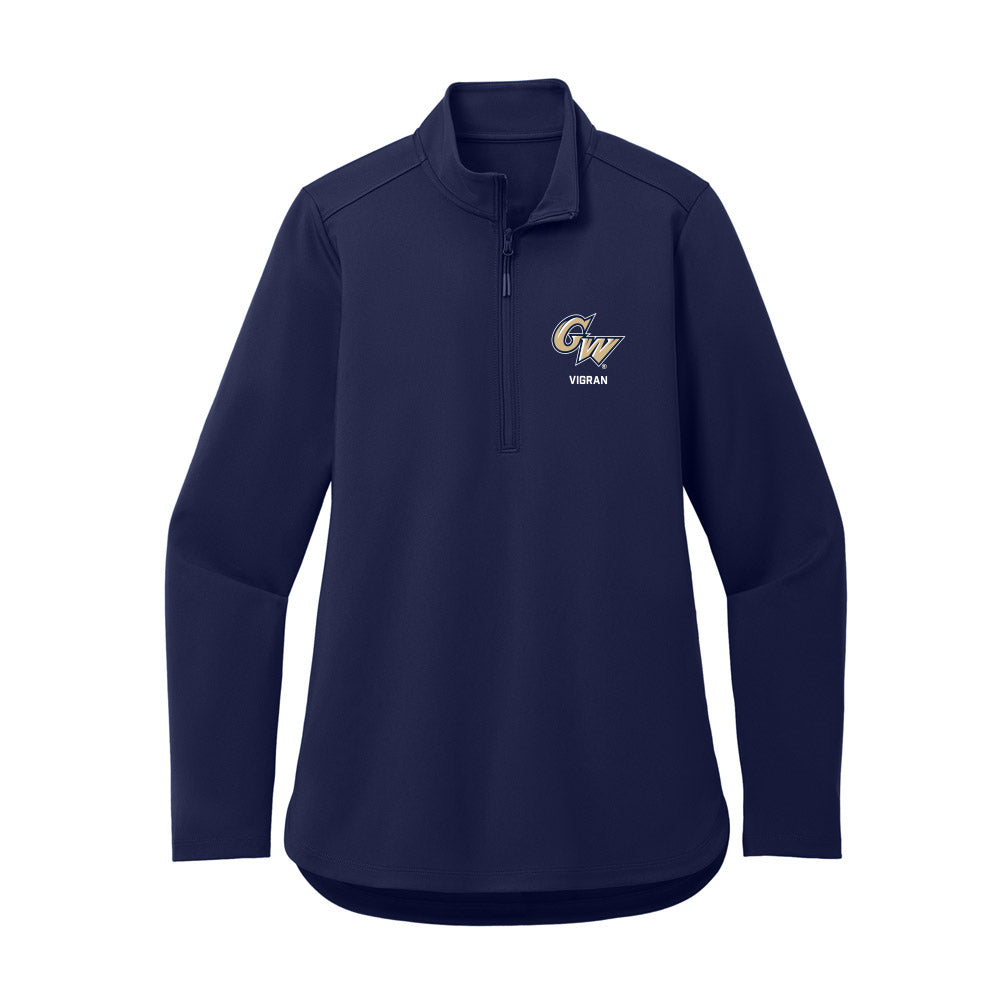 GWU - NCAA Women's Soccer : Rose Vigran - Women's Premium Quarter Zip Jacket-0