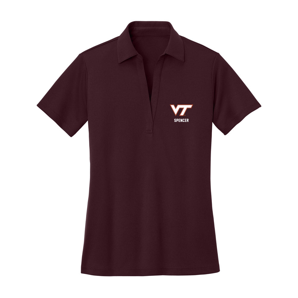 Virginia Tech - NCAA Football : Kaleb Spencer - Women's Activewear Polo Shirt-0