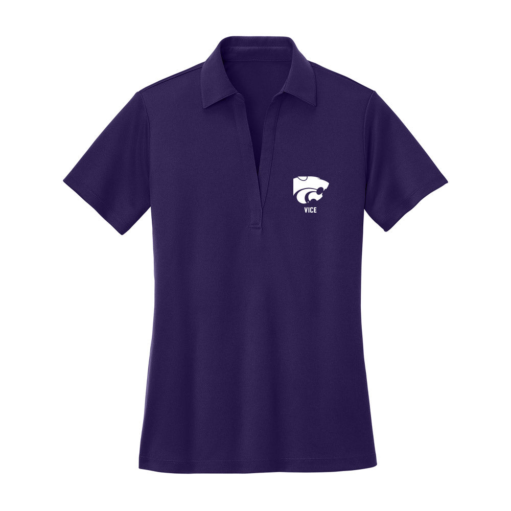 Kansas State - NCAA Men's Basketball : Brock Vice - Women's Activewear Polo Shirt-0