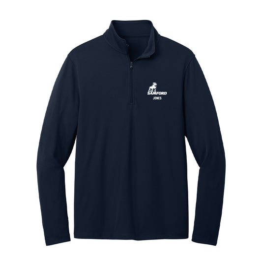 Samford - NCAA Men's Track & Field : Ian Jones - Lightweight Quarter Zip Jacket-0