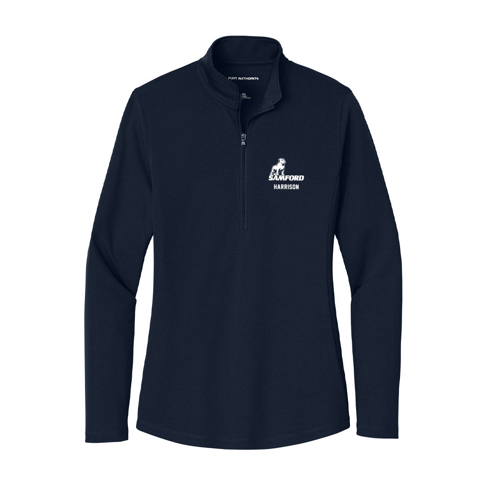 Samford - NCAA Men's Tennis : Seb Harrison - Women's Lightweight Quarter Zip Jacket-0