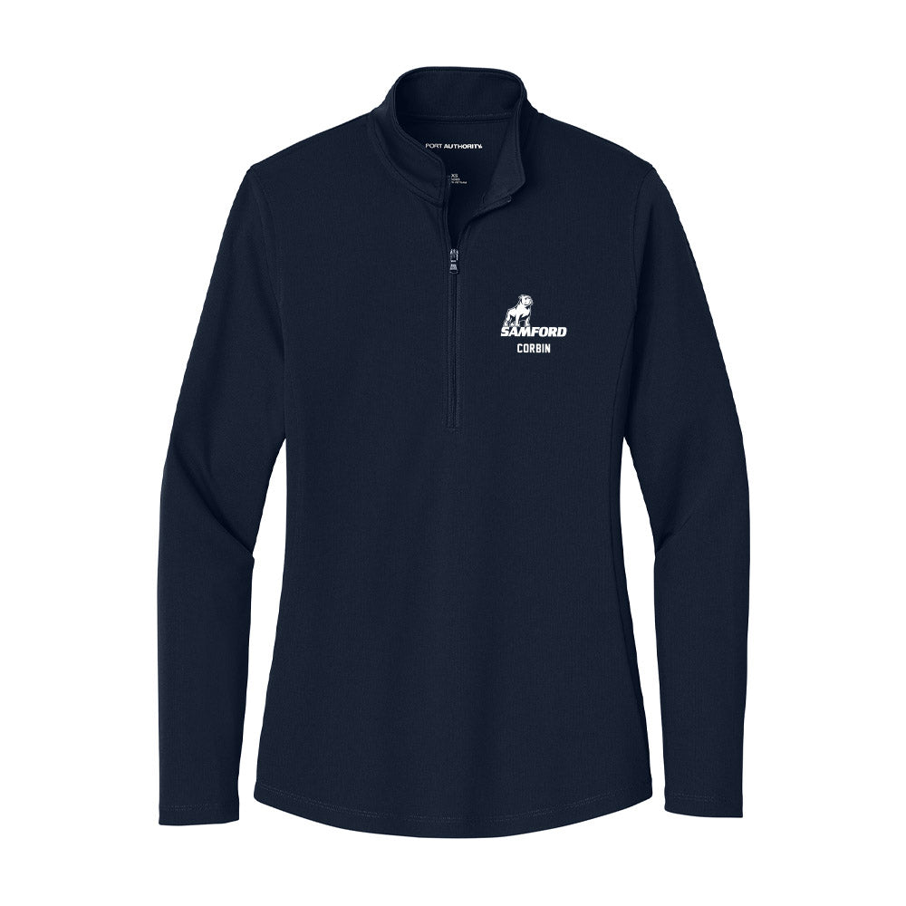 Samford - NCAA Football : Key Corbin - Women's Lightweight Quarter Zip Jacket-0
