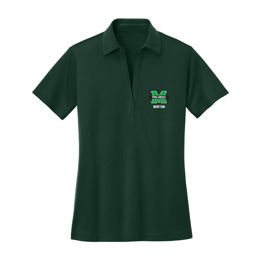Marshall - NCAA Football : Adrian Norton - Women's Activewear Polo Shirt-0