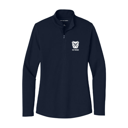 Butler - NCAA Men's Basketball : Evan Haywood - Women's Lightweight Quarter Zip Jacket-0