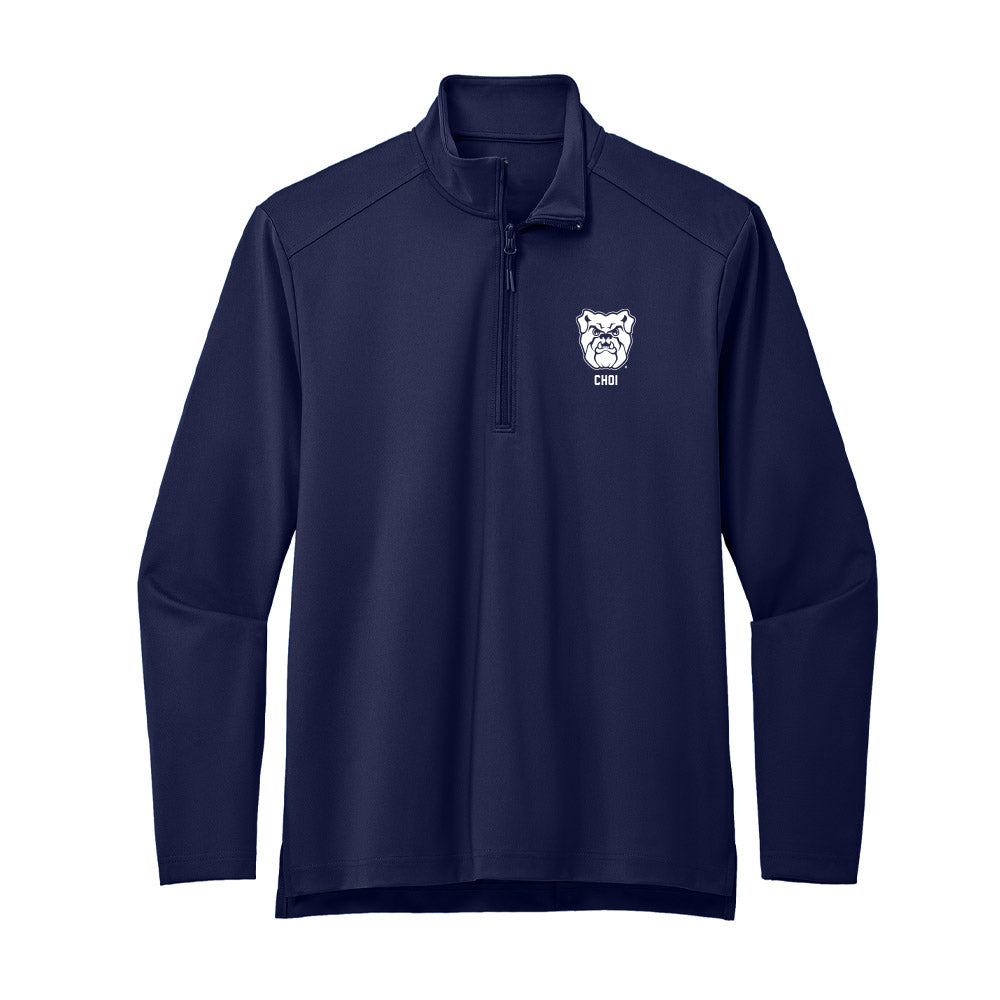 BU - NCAA Baseball : Ian Choi - Premium Quarter Zip Jacket-0