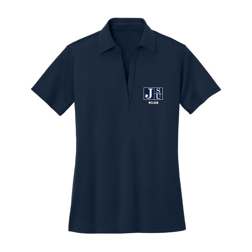 Jackson State - NCAA Women's Soccer : Asia Wilson - Women's Activewear Polo Shirt-0
