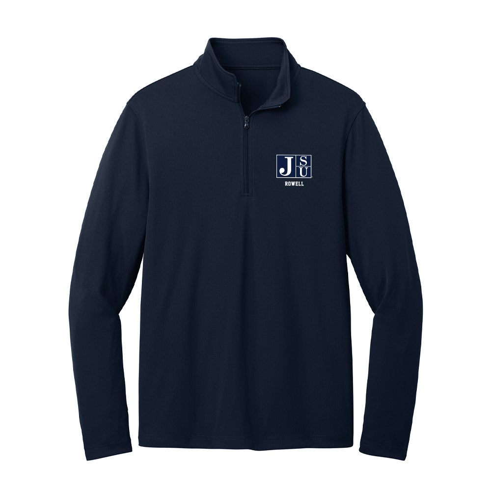 Jackson State - NCAA Men's Track & Field : Ledamian Rowell - Lightweight Quarter Zip Jacket-0