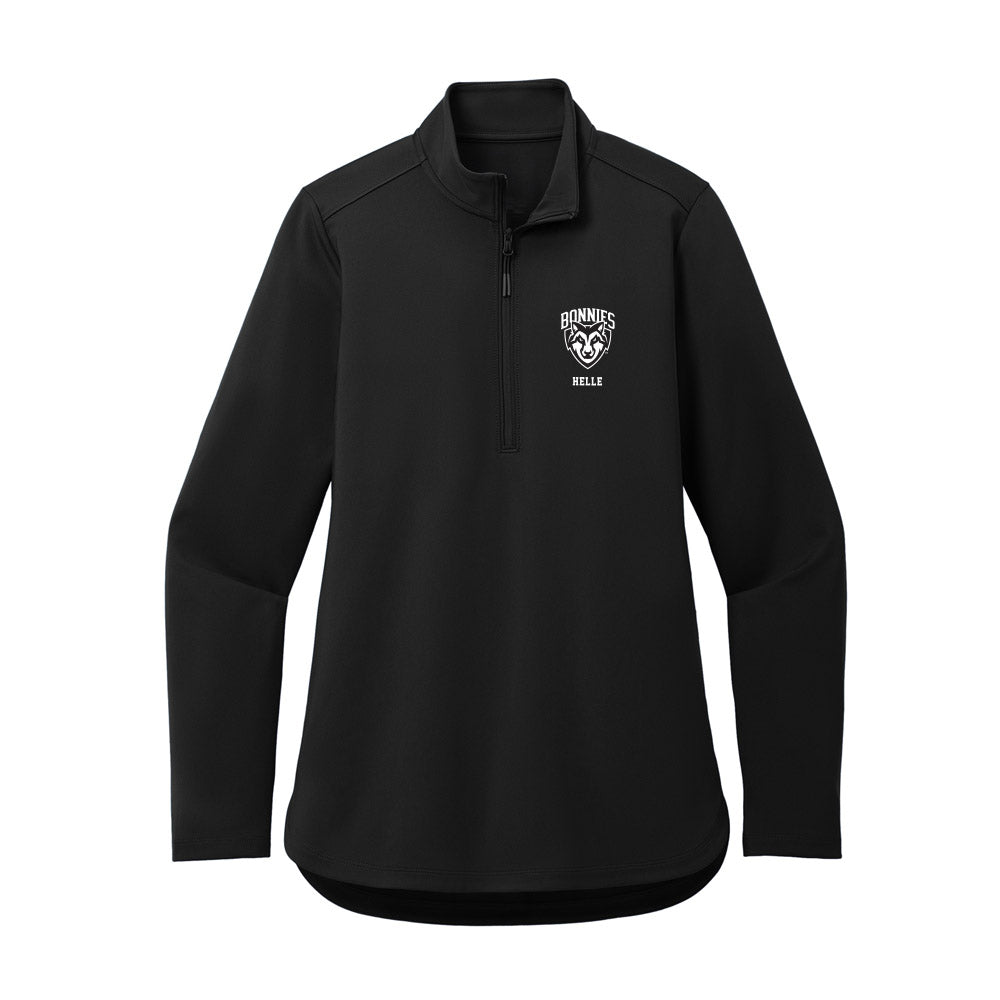 St. Bonaventure - NCAA Men's Soccer : Daniel Helle - Women's Premium Quarter Zip Jacket-0