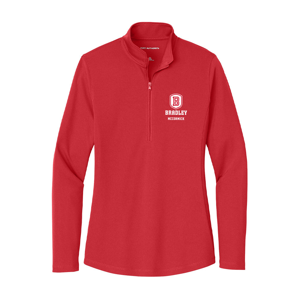Bradley - NCAA Baseball : Colin McCormick - Women's Lightweight Quarter Zip Jacket-0
