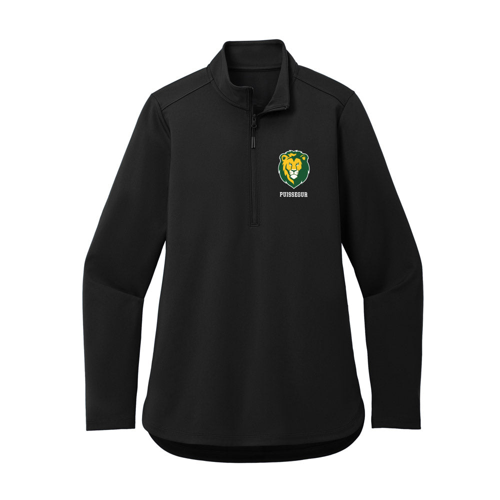 SLU - NCAA Football : Shawn Puissegur - Women's Premium Quarter Zip Jacket-0