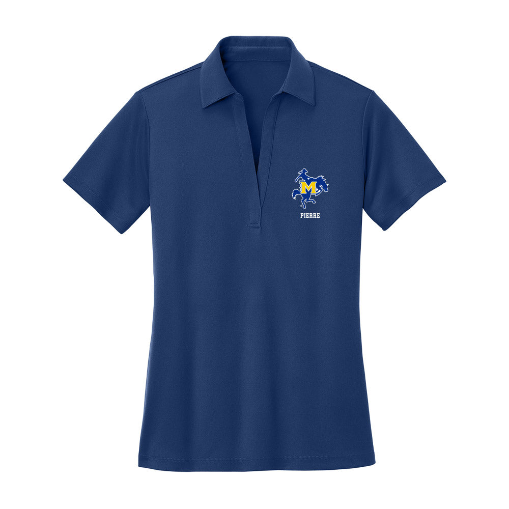 McNeese State - NCAA Women's Basketball : Jalencia Pierre - Women's Activewear Polo Shirt-0