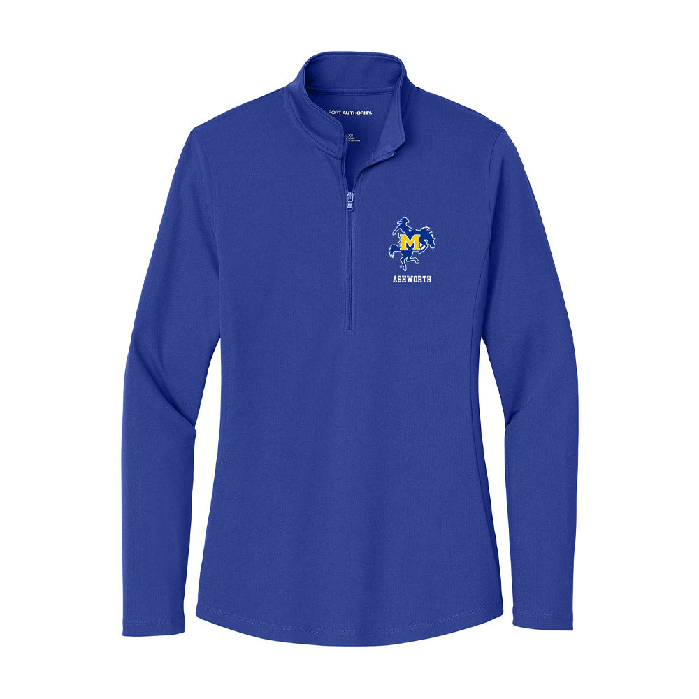 McNeese State - NCAA Baseball : Reese Ashworth - Women's Lightweight Quarter Zip Jacket-0