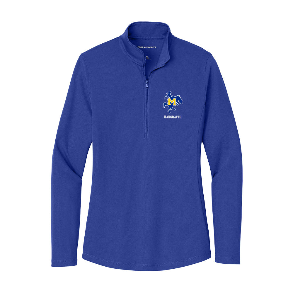 McNeese State - NCAA Football : Jermaine Hargraves - Women's Lightweight Quarter Zip Jacket-0
