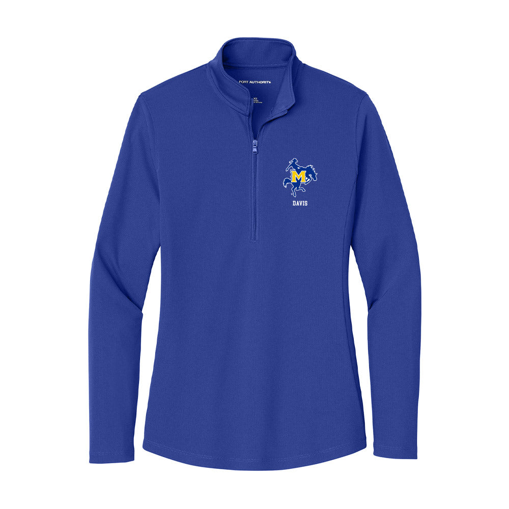 McNeese State - NCAA Football : Marquez Davis - Women's Lightweight Quarter Zip Jacket-0