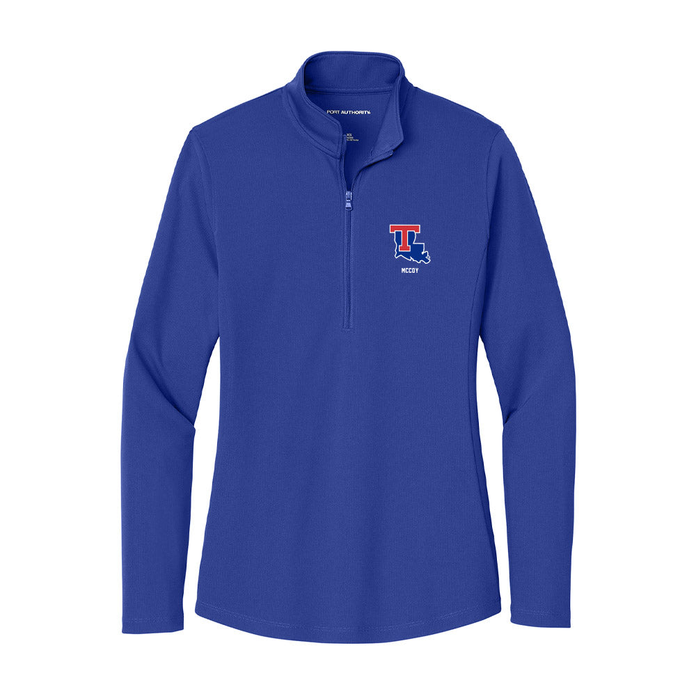 LA Tech - NCAA Baseball : Casey McCoy - Women's Lightweight Quarter Zip Jacket-0