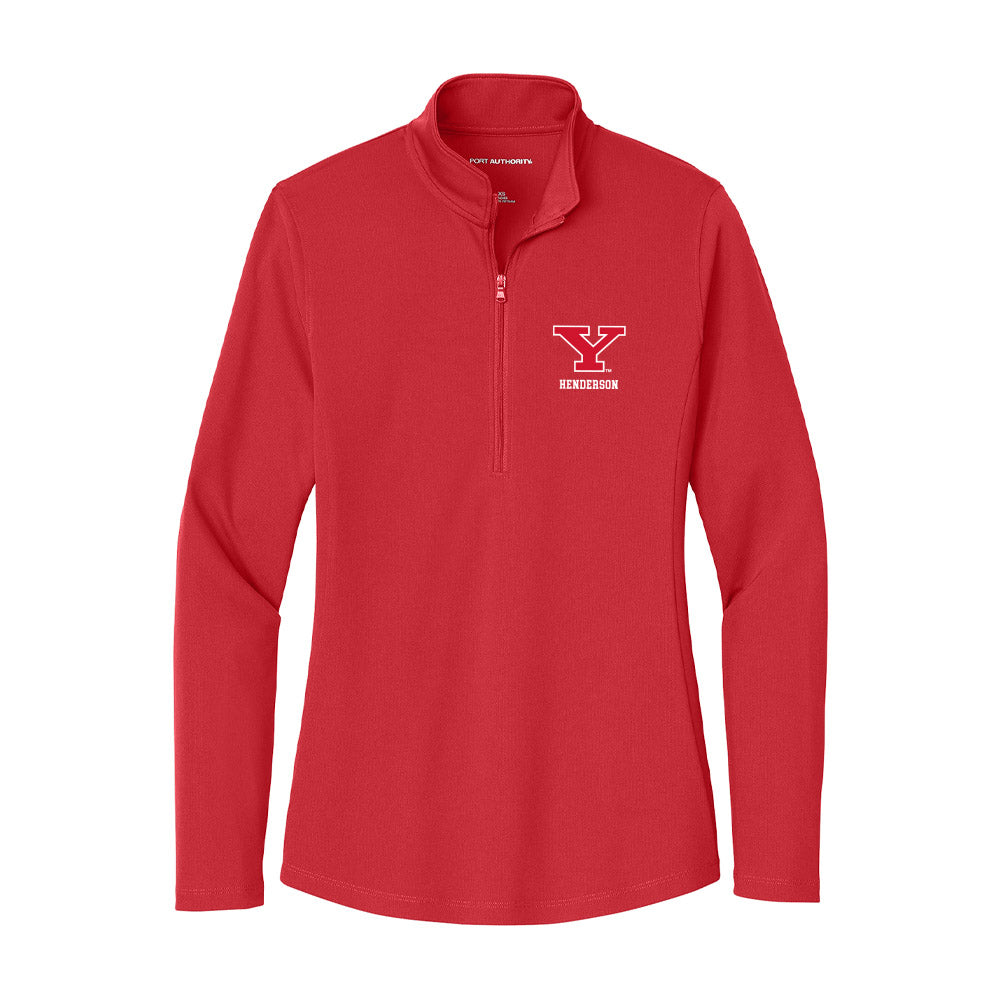 Youngstown State - NCAA Baseball : Mark Henderson - Women's Lightweight Quarter Zip Jacket-0