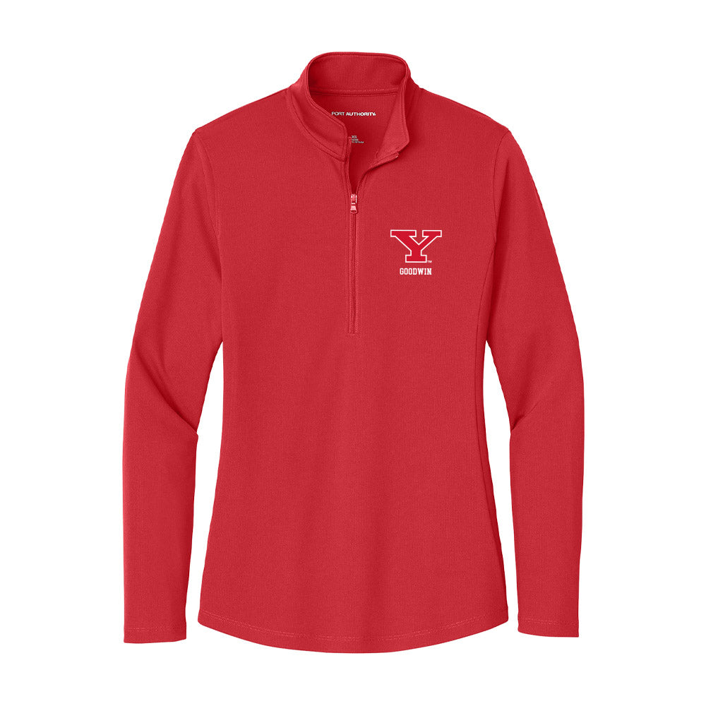 Youngstown State - NCAA Baseball : Nic Goodwin - Women's Lightweight Quarter Zip Jacket-0