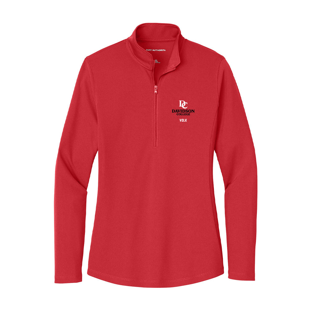 Davidson - NCAA Football : Will Volk - Women's Lightweight Quarter Zip Jacket-0
