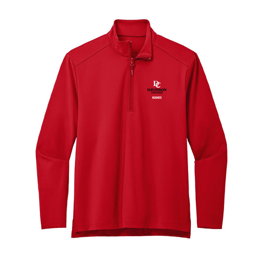 Davidson - NCAA Football : Julian Hughes - Premium Quarter Zip Jacket-0