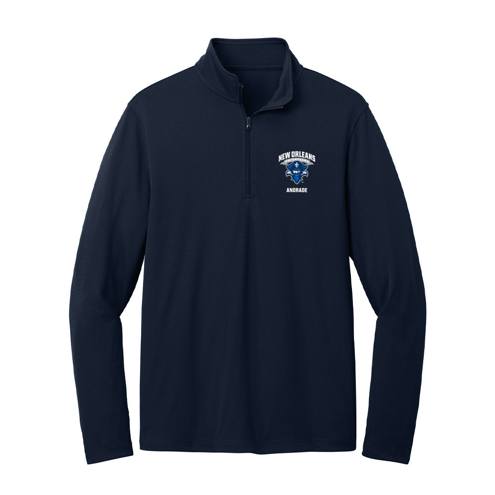 New Orleans - NCAA Baseball : William Andrade - Lightweight Quarter Zip Jacket-0