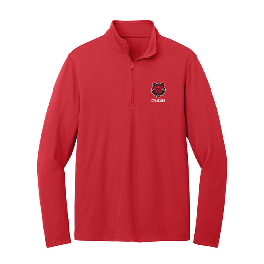 Arkansas State - NCAA Women's Tennis : Lilly Cvanciger - Lightweight Quarter Zip Jacket-0