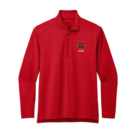 Arkansas State - NCAA Men's Basketball : Diggy Coleman - Premium Quarter Zip Jacket-0