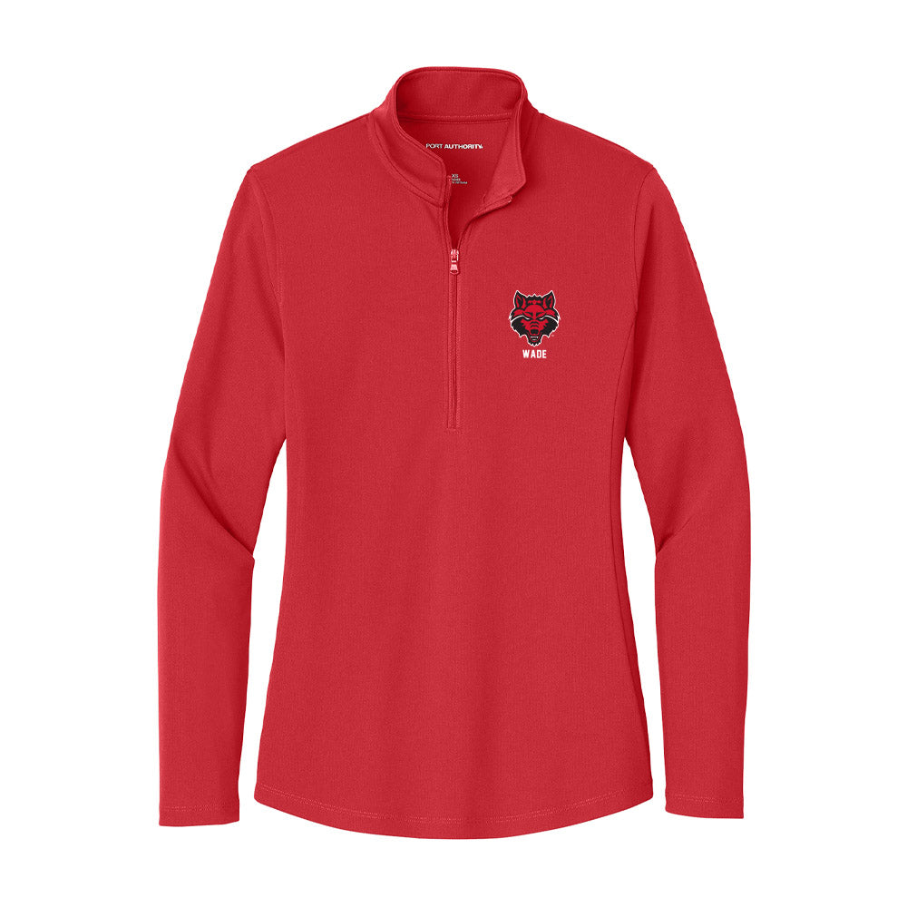 Arkansas State - NCAA Baseball : Adam Wade - Women's Lightweight Quarter Zip Jacket-0