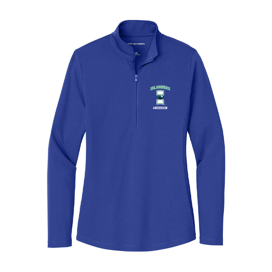 Texas A&M Corpus Christi - NCAA Women's Soccer : MyJoi Anderson - Women's Lightweight Quarter Zip Jacket-0
