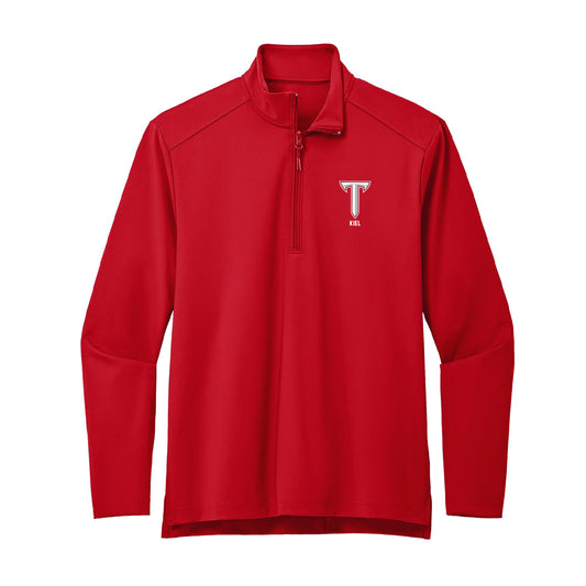 Troy - NCAA Men's Basketball : Kerrington Kiel - Premium Quarter Zip Jacket-0