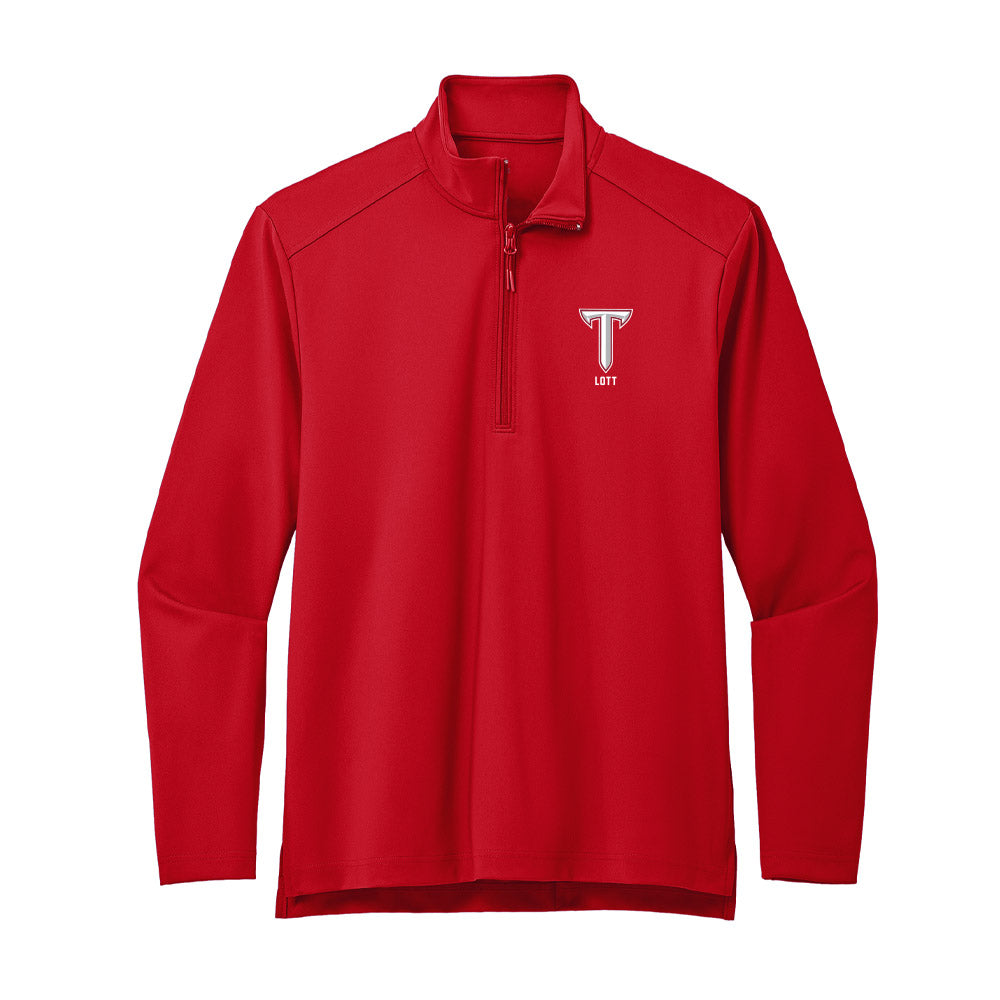 Troy - NCAA Football : TJ Lott - Premium Quarter Zip Jacket-0
