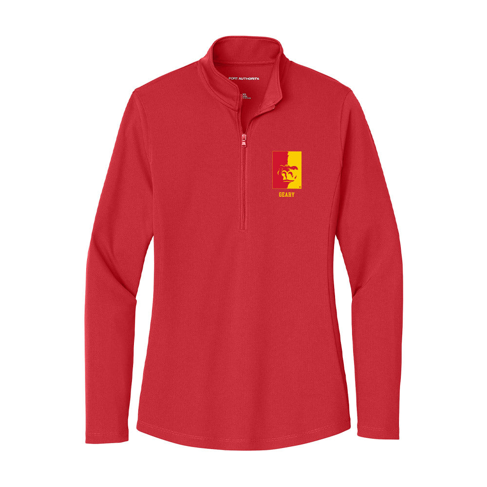 Pitt State - NCAA Football : Micah Geary - Women's Lightweight Quarter Zip Jacket-0
