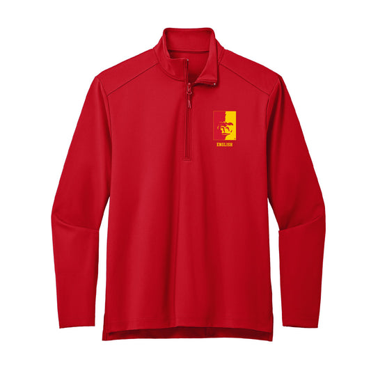 Pitt State - NCAA Men's Basketball : Mason English - Premium Quarter Zip Jacket-0