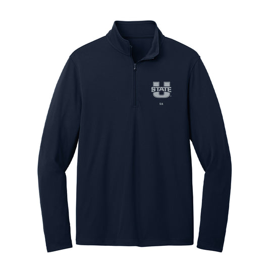 Utah State - NCAA Football : Jr Sia - Lightweight Quarter Zip Jacket-0