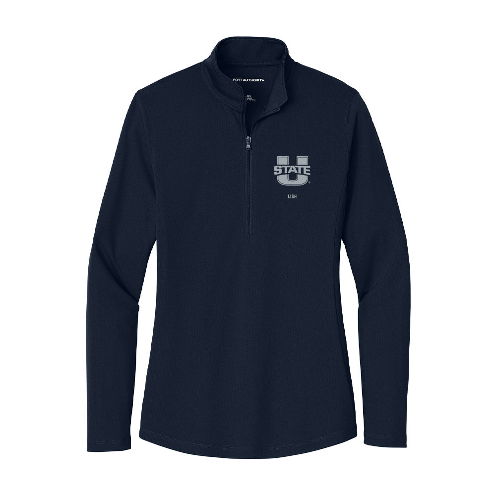 Utah State - NCAA Softball : Jordyn Lish - Women's Lightweight Quarter Zip Jacket-0