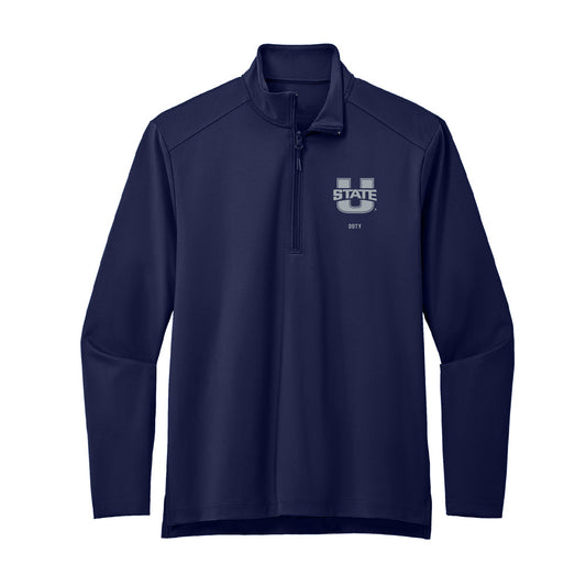 Utah State - NCAA Football : Charger Doty - Premium Quarter Zip Jacket-0