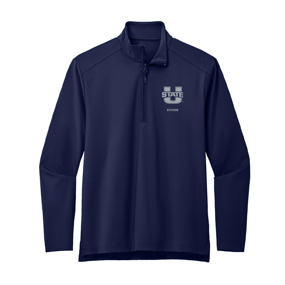 Utah State - NCAA Women's Soccer : Ivy Nystrom - Premium Quarter Zip Jacket-0